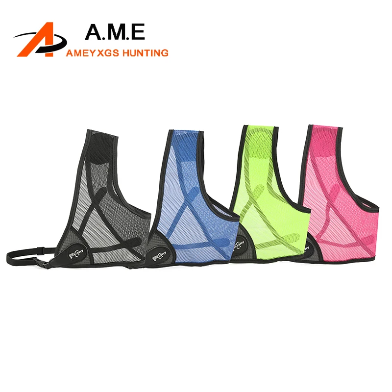 AME Protector de pecho cuero PU ajustable transpirable arco recurvo - imagen 5
