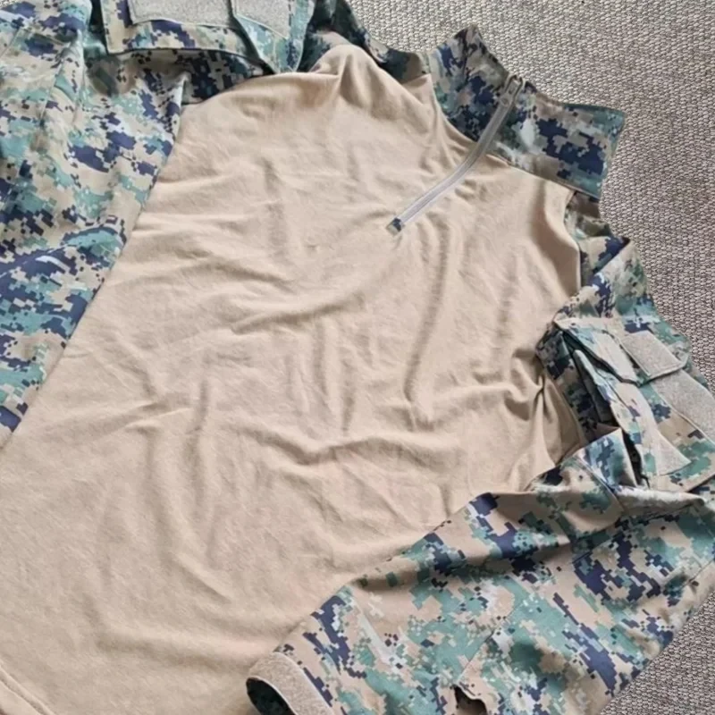 Camiseta Táctica Camuflaje AOR1 AOR2 MCAD G3 – Nylon Algodón Entrenamiento Militar