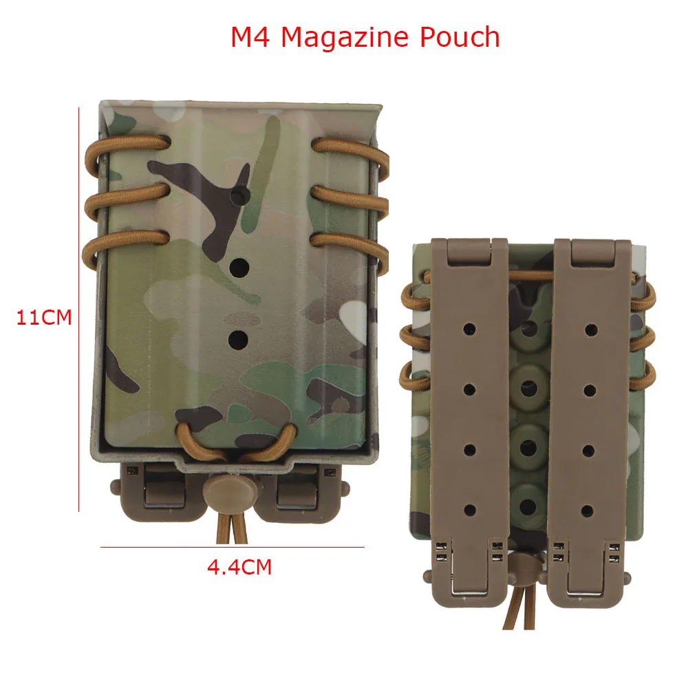 Portacargador MOLLE abierto para Glock 17 1911 92F y M4 M16 AR15 - imagen 3