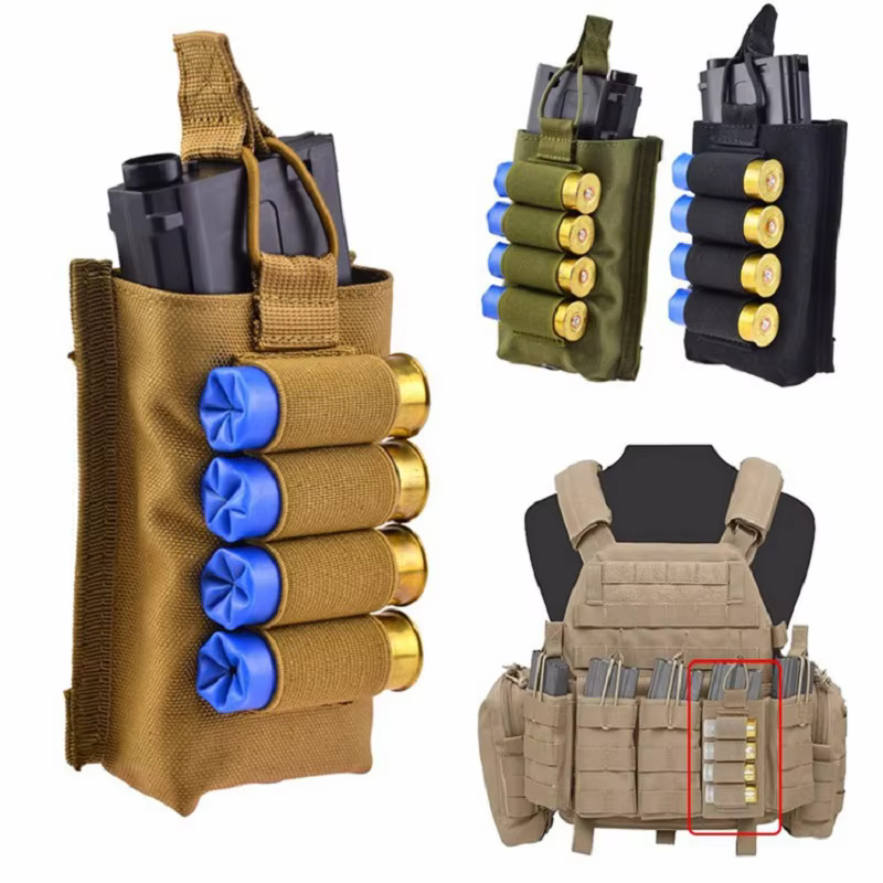 Bolsa táctica MOLLE para cartuchos de escopeta, caza - imagen 5