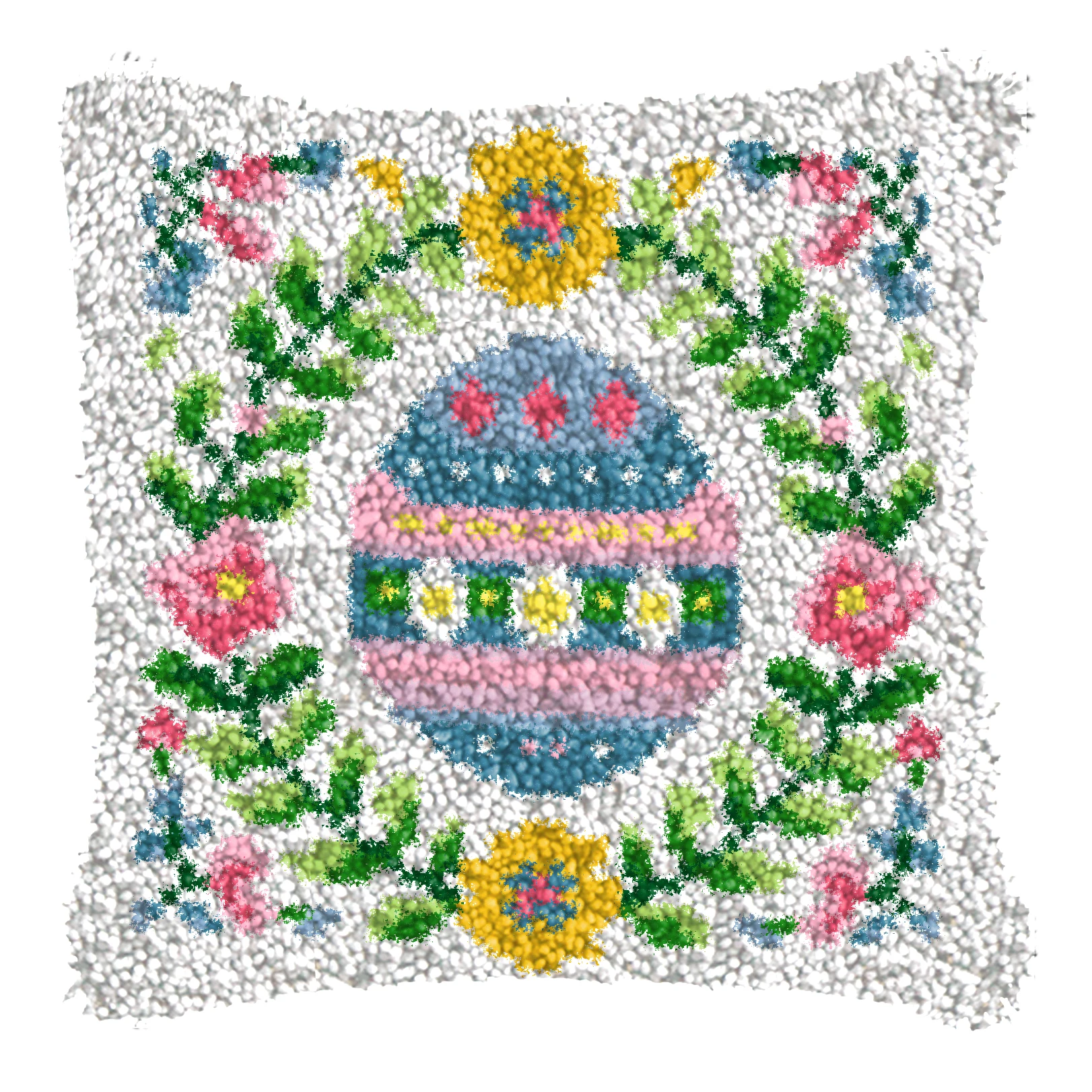 Kit punto de cruz ángel para cojín bordado decorativo - imagen 4