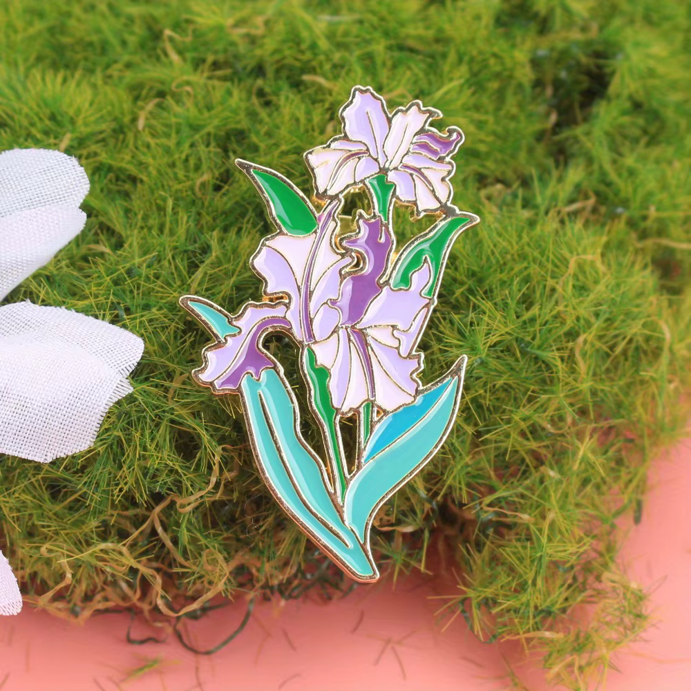Pin esmaltado flores para solapa y mochila, regalo de amigos - imagen 2