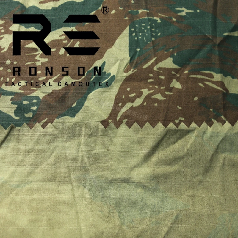 Tela táctica ripstop Grecia Lagarto camuflaje para uniformes