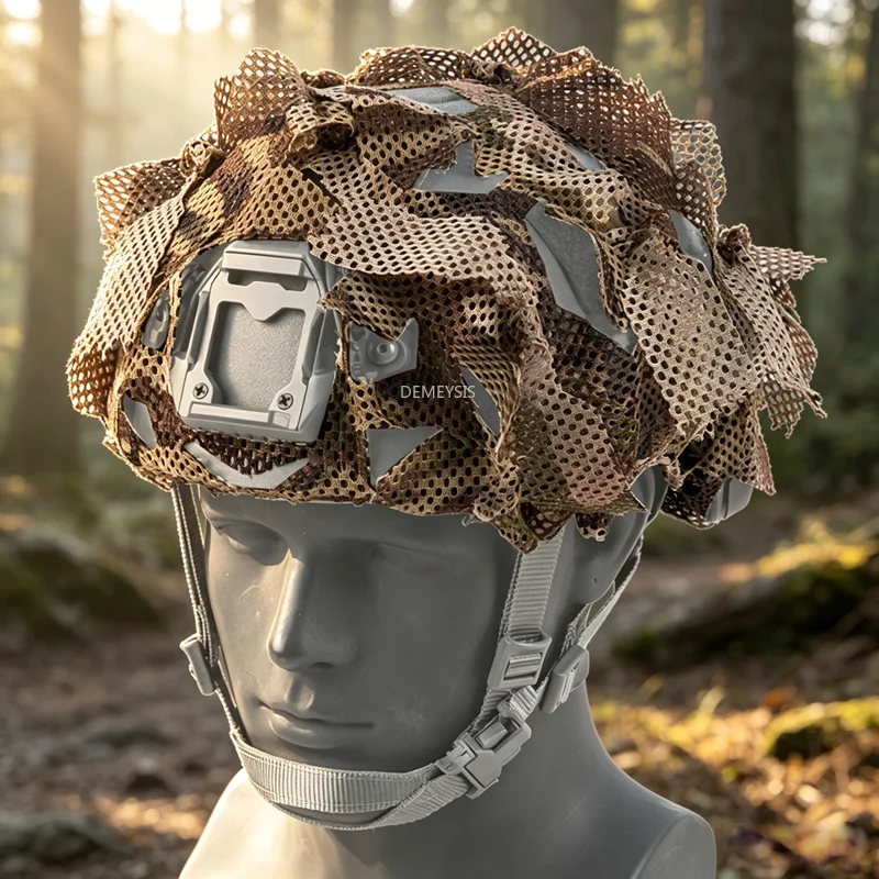 Funda táctica FAST camuflaje con corte láser para casco