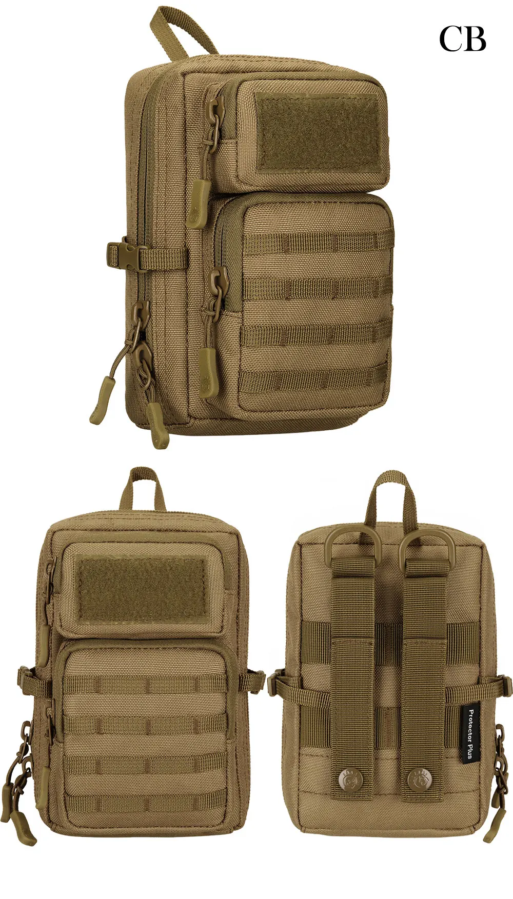 Riñonera táctica en uso durante senderismo