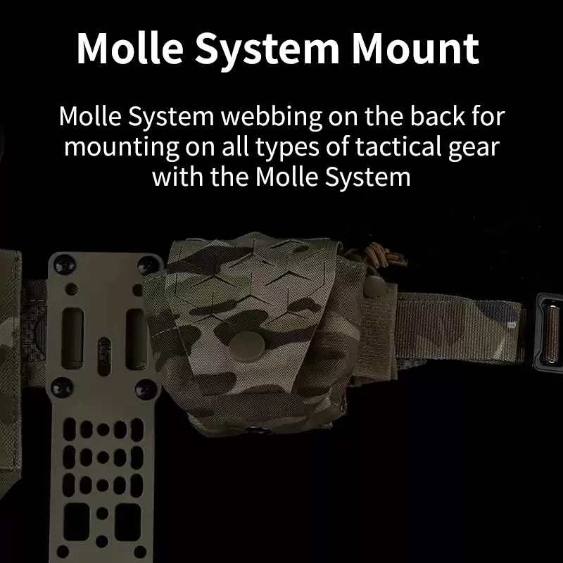 Granada Frag Bolsa táctica MOLLE multifuncional para cinturón - imagen 2