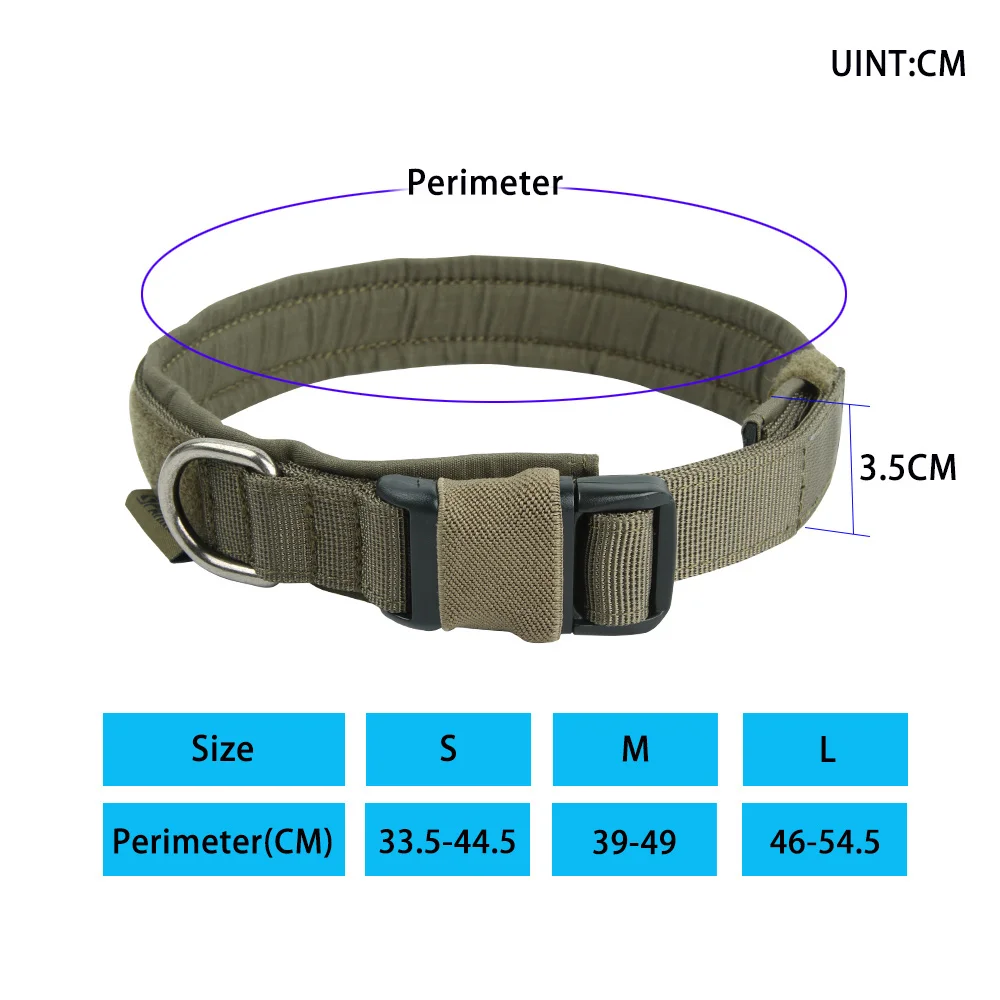 Collar táctico para perro de nailon ajustable – Pastor Alemán - imagen 2
