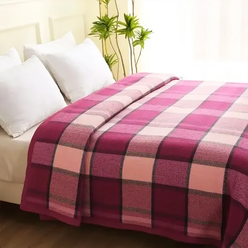 Manta lana roja camping invierno adulto táctico premium edredón - imagen 5