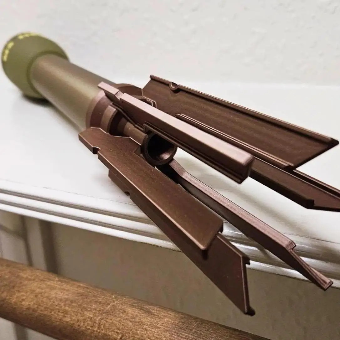 Bazooka de la Segunda Guerra Mundial, impresión 3D DIY decorativo - imagen 2