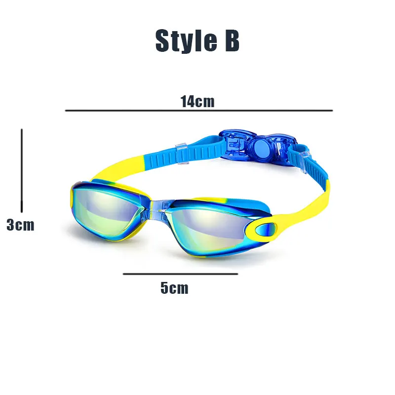 JSJM gafas de natación niños UV antiniebla silicona impermeable - imagen 4
