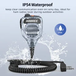 Micrófono de mano ABBREE AR-850 IP54 resistente al agua y volumen