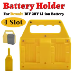 Soporte para baterías Dewalt 18V/20V con asa, portátil