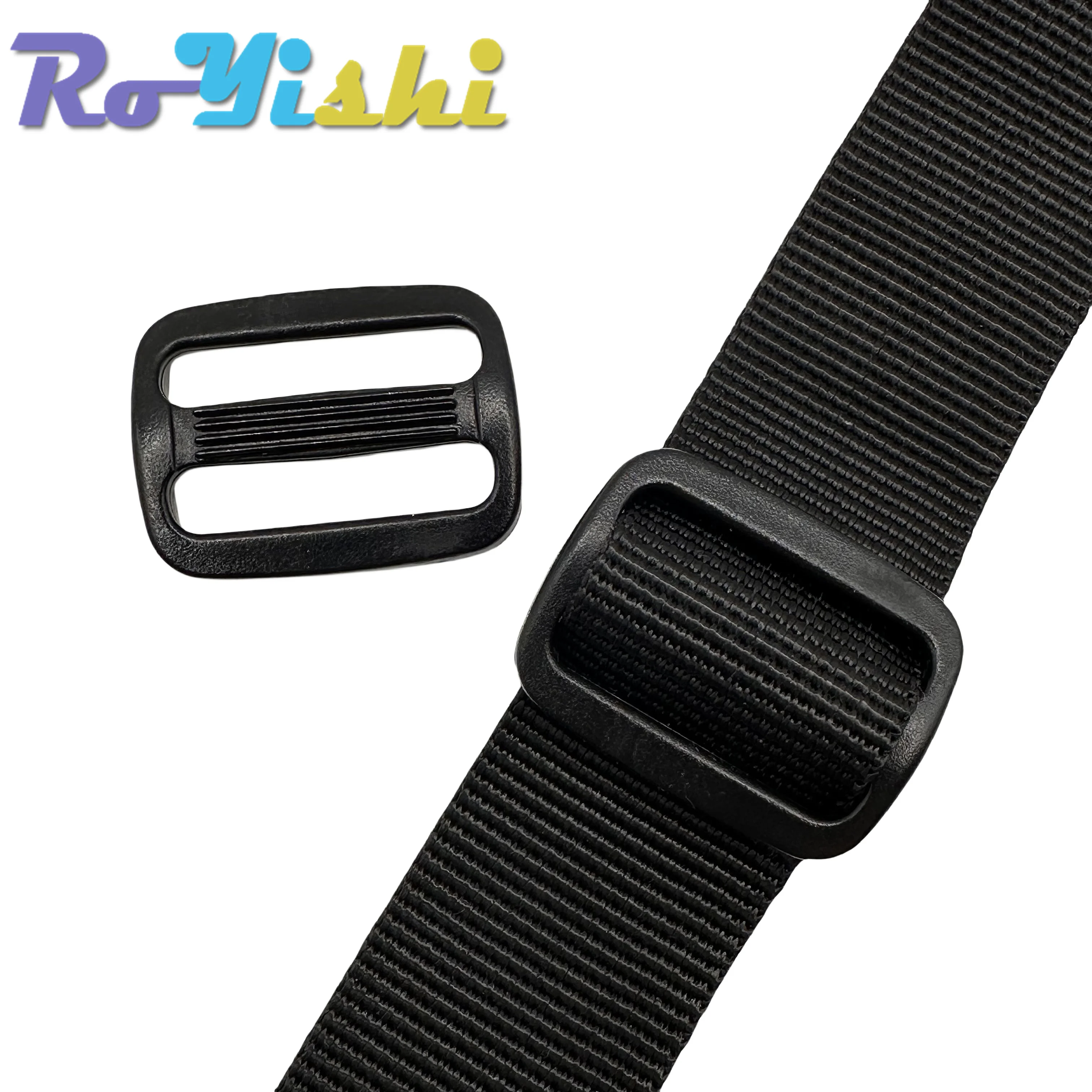 Ejemplo de hebilla instalada en una correa de mochila