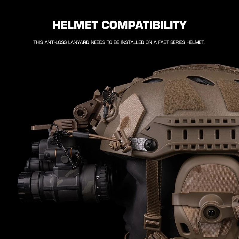 Correa de retención NVG tipo H, cordón elástico para casco - imagen 5