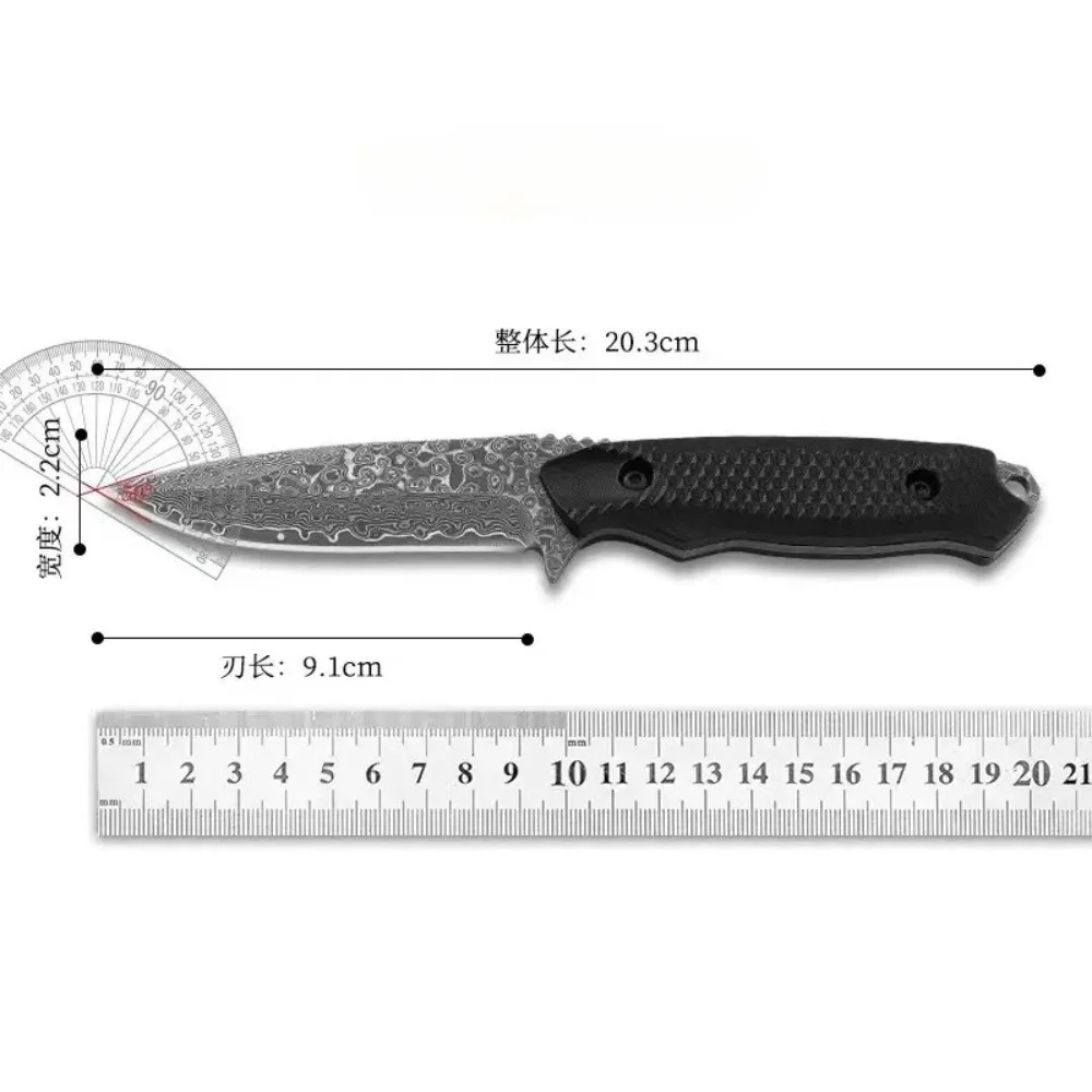 Cuchillo de bolsillo con funda de acero inoxidable, alta dureza - imagen 5