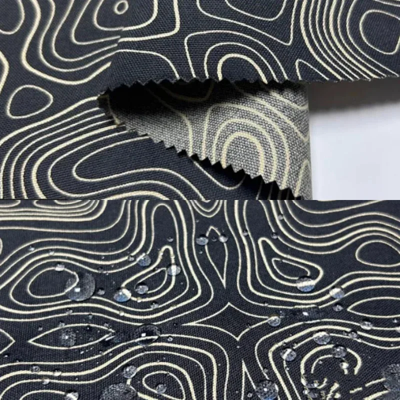 Tela nylon Terrain verde negro con PU y camuflaje topográfico - imagen 5