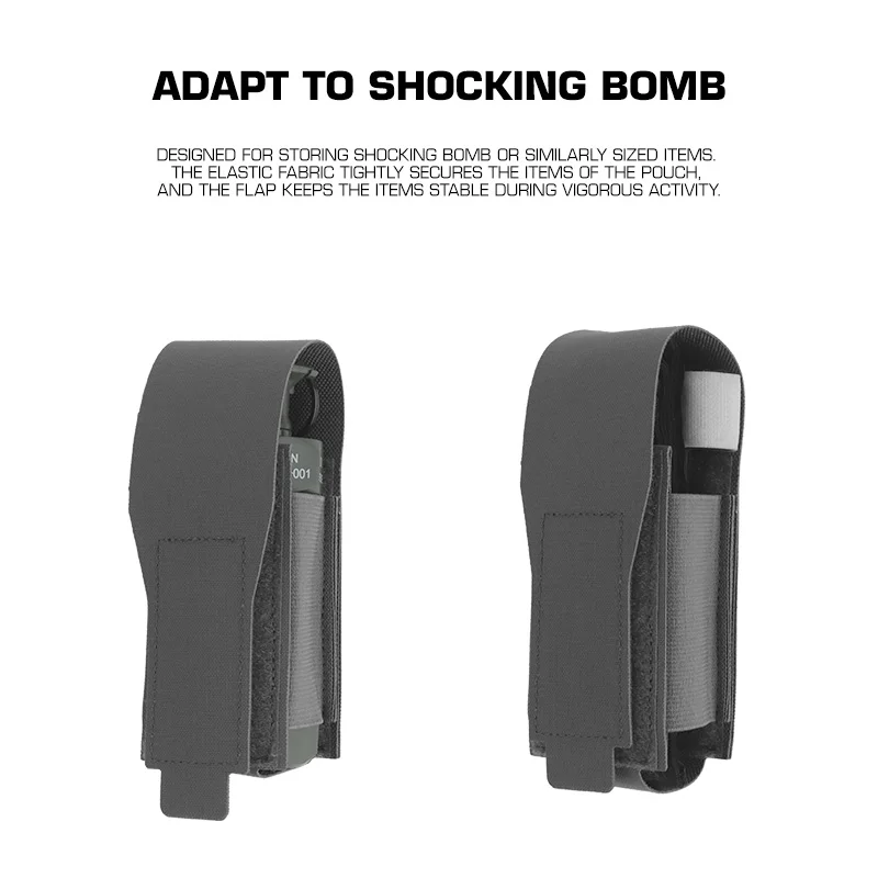 Bolsa táctica MOLLE para flashbang, soporte cinturón - imagen 5