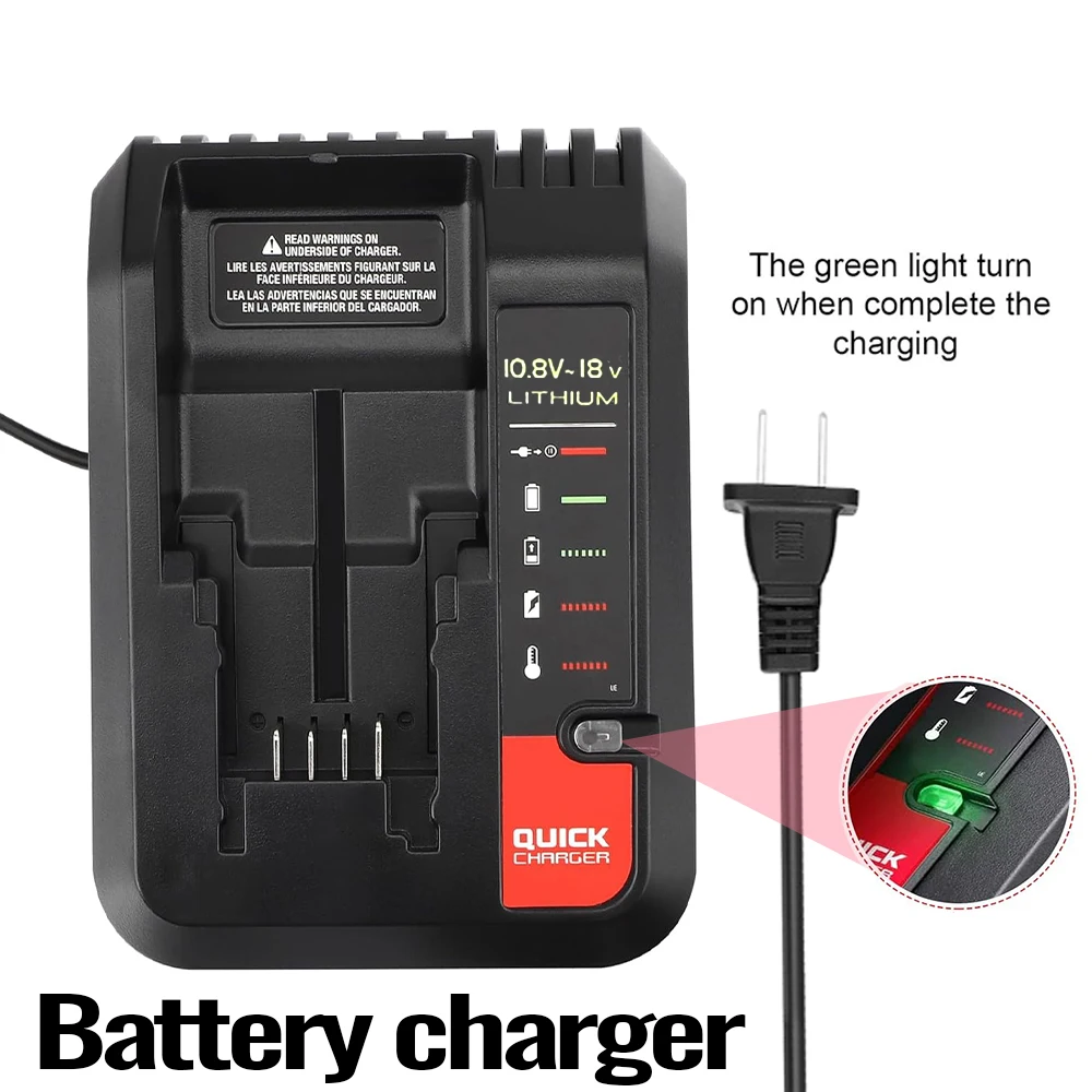 Black+Decker cargador batería litio carga rápida para herramientas - imagen 2