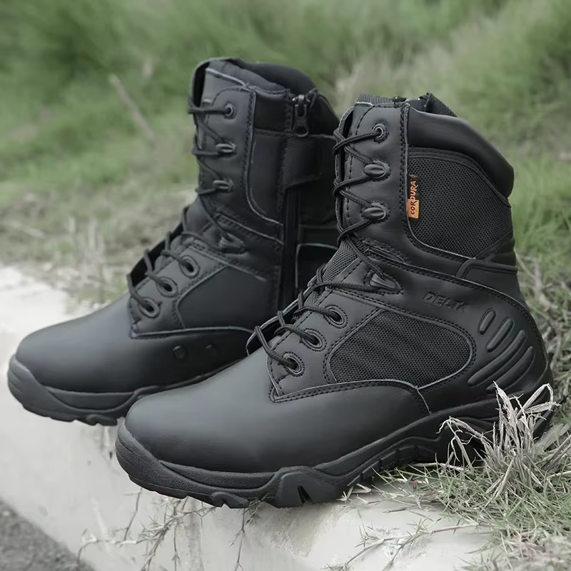 Botas tácticas impermeables cuero hombre combate desierto - imagen 4