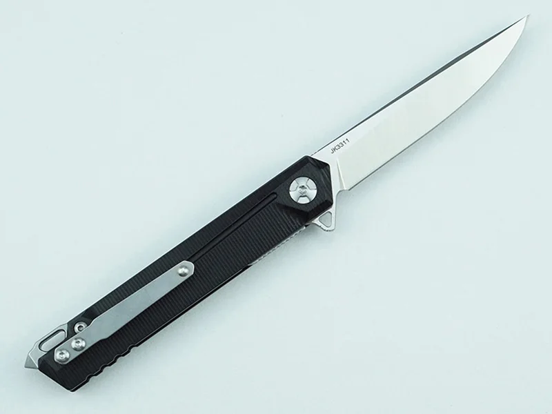 LEMIFSHE JR3311 Cuchillo plegable D2 con hoja G10 y acero