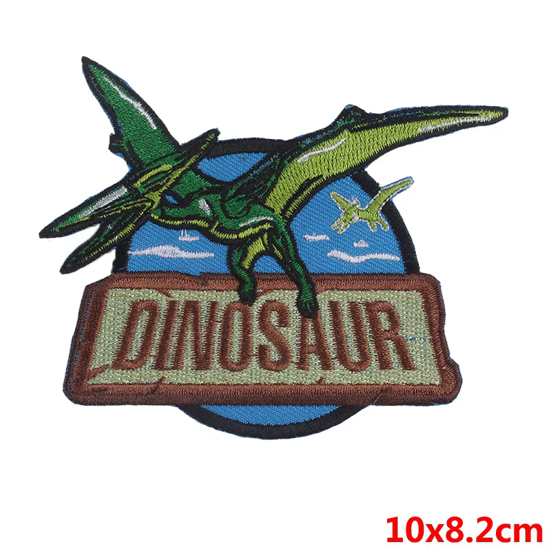 Parches bordados dinosaurio para planchar o coser en ropa