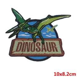 Parches bordados dinosaurio para planchar o coser en ropa