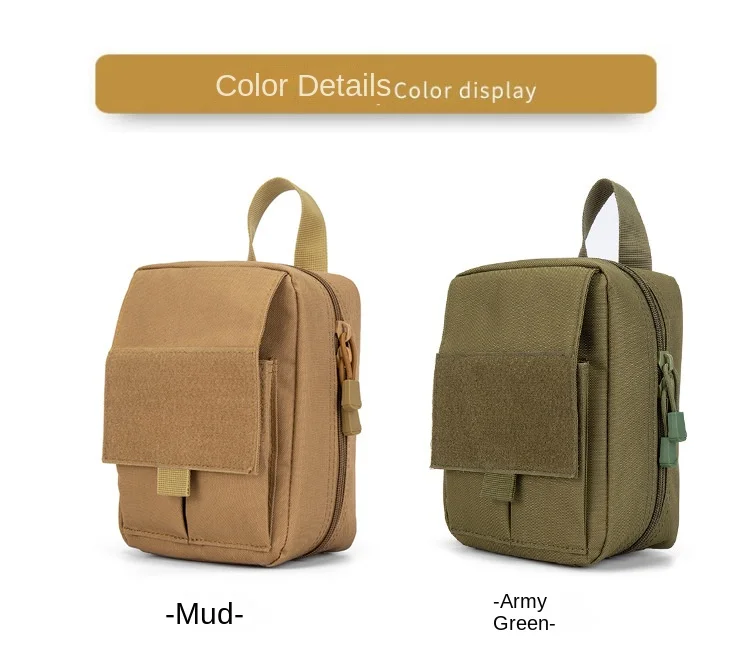 Vista de la bolsa con correas de montaje MOLLE