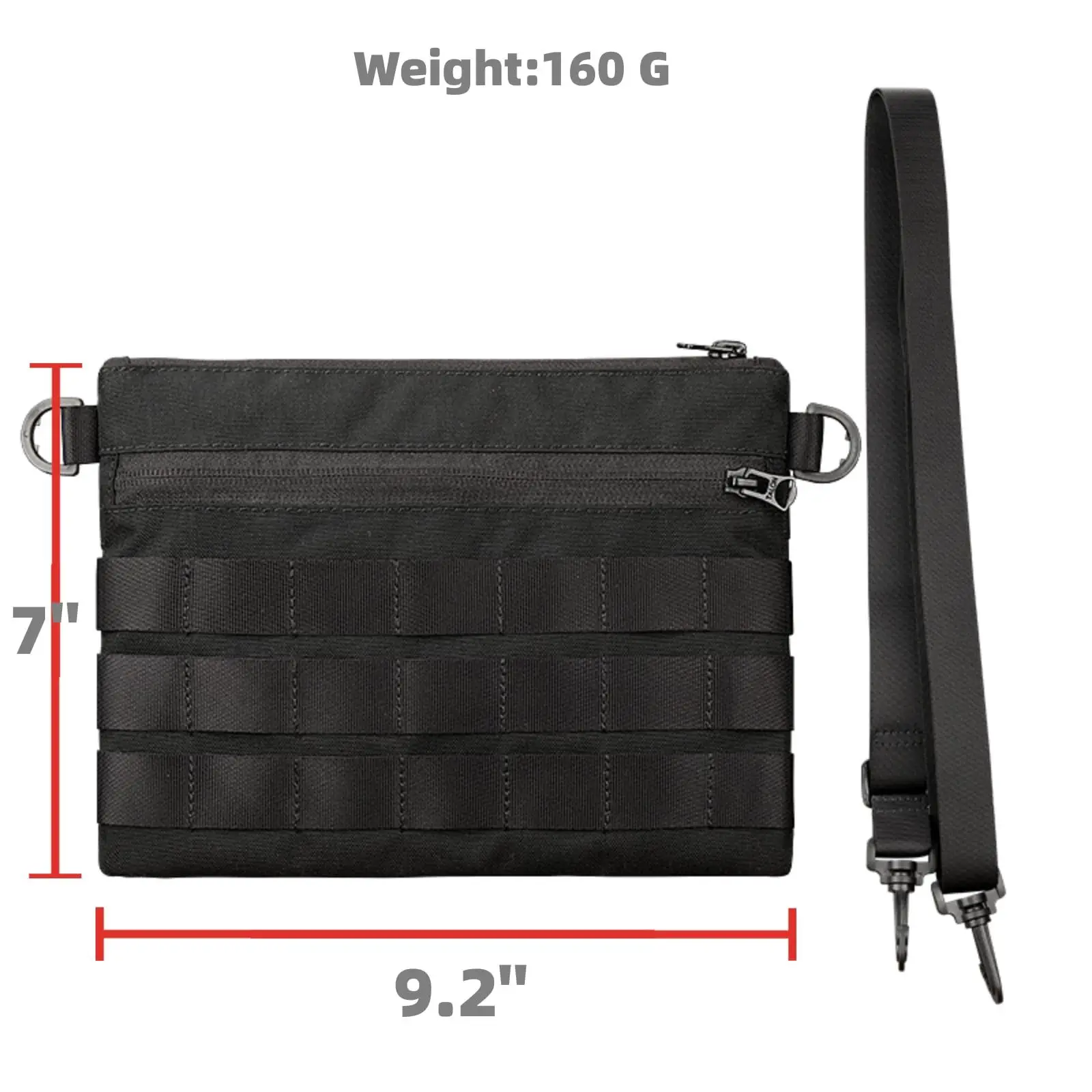 Bolso táctico EDC de hombro en tela Oxford MOLLE multifunción - imagen 2