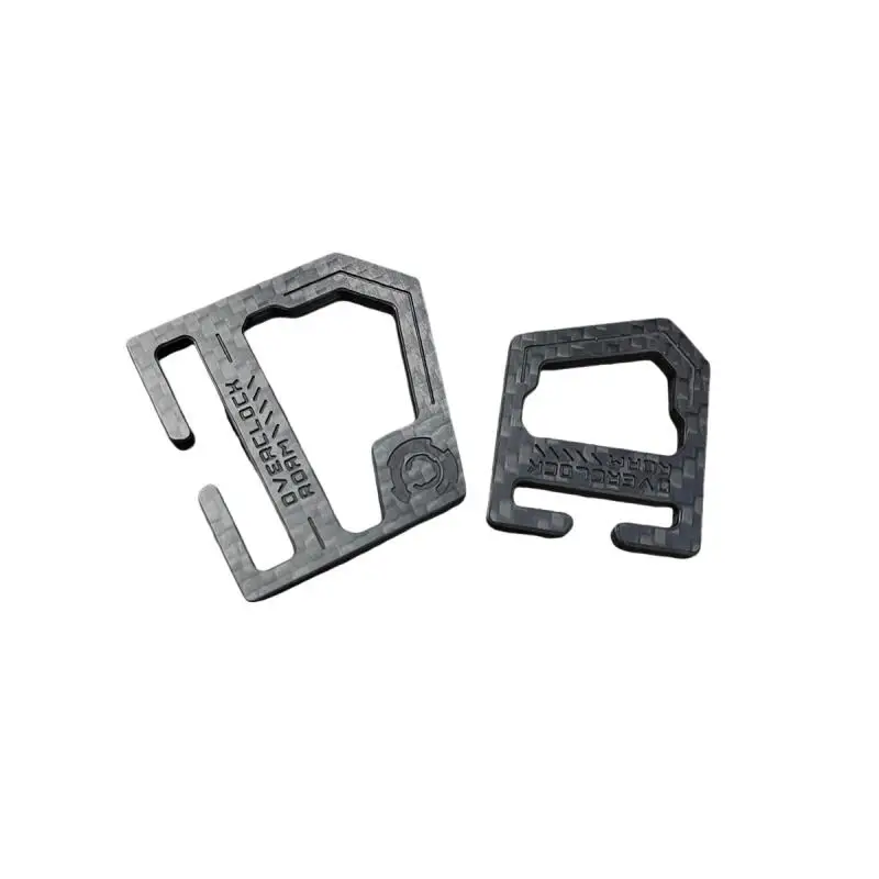 Hebilla anilla en D fibra de carbono CNC grabada desmontable mochila - imagen 5