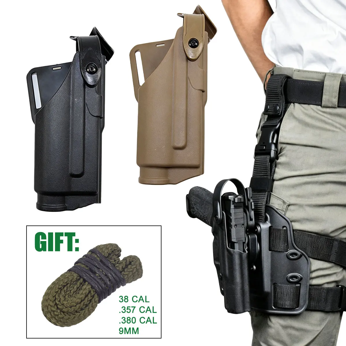 Funda táctica de cinturón para Glock 17, 19, 22, 23, 31 y 32 - imagen 5