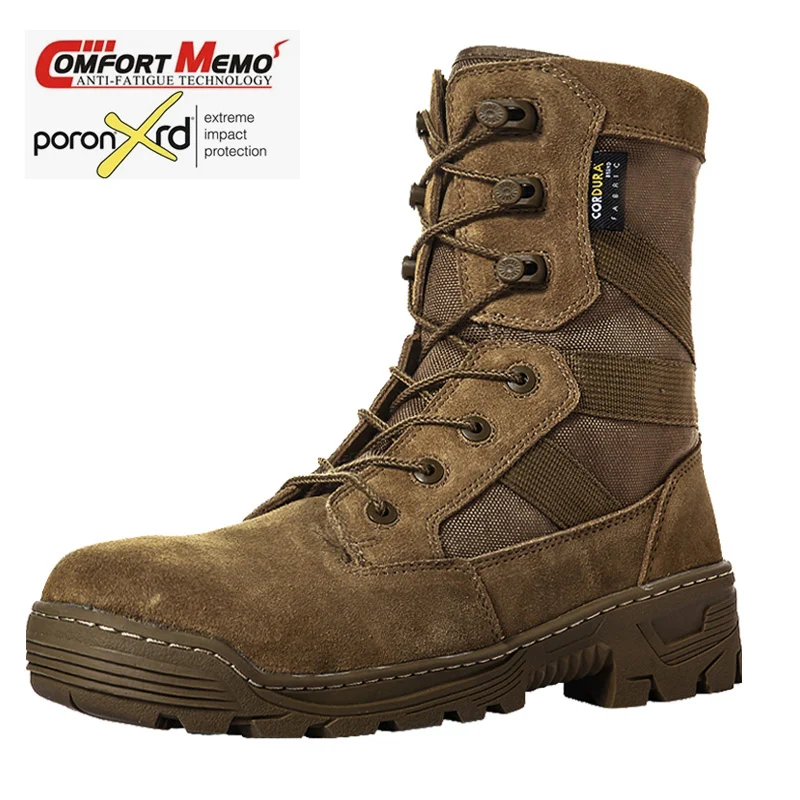 Botas tácticas impermeables de combate para desierto con agarre