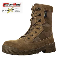 Botas tácticas impermeables de combate para desierto con agarre