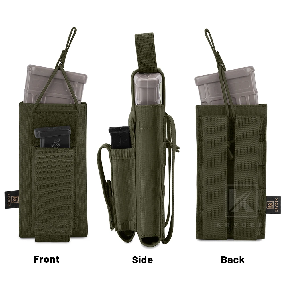 KRYDEX Funda portacargador táctica para M4, AR15 y pistola - imagen 4