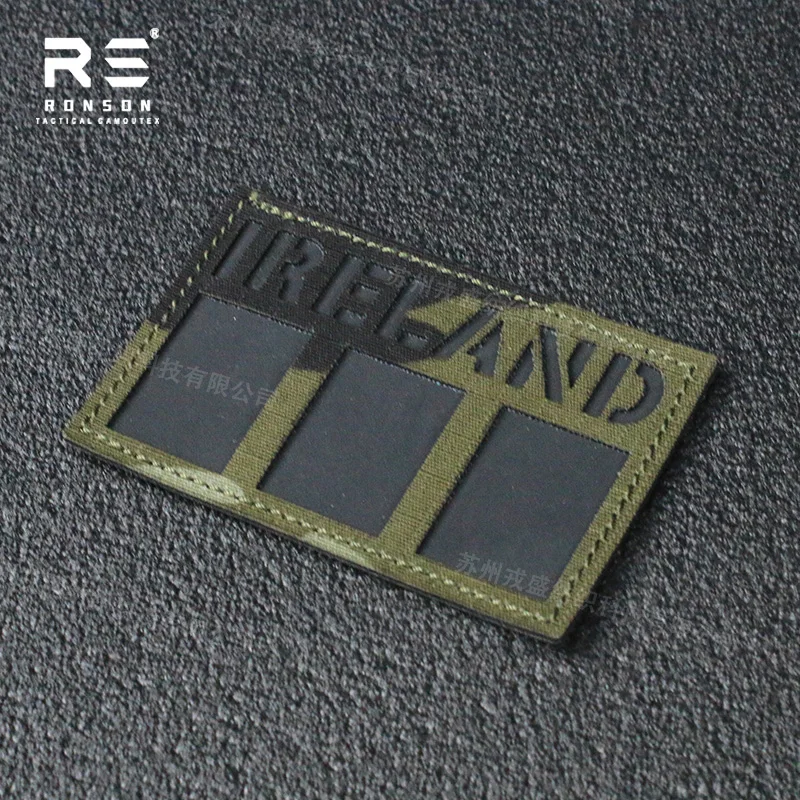 Parche táctico DPM irlandés reflectante NIR/IRR, corte láser - imagen 3