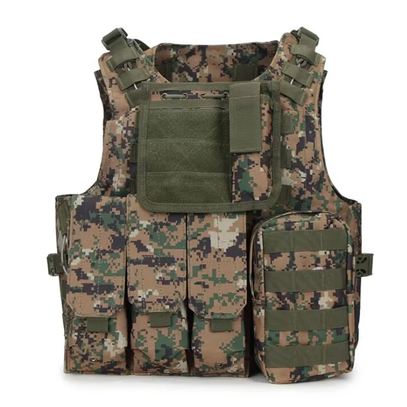 Chaleco táctico MOLLE camuflaje para Airsoft y caza en exteriores - imagen 2