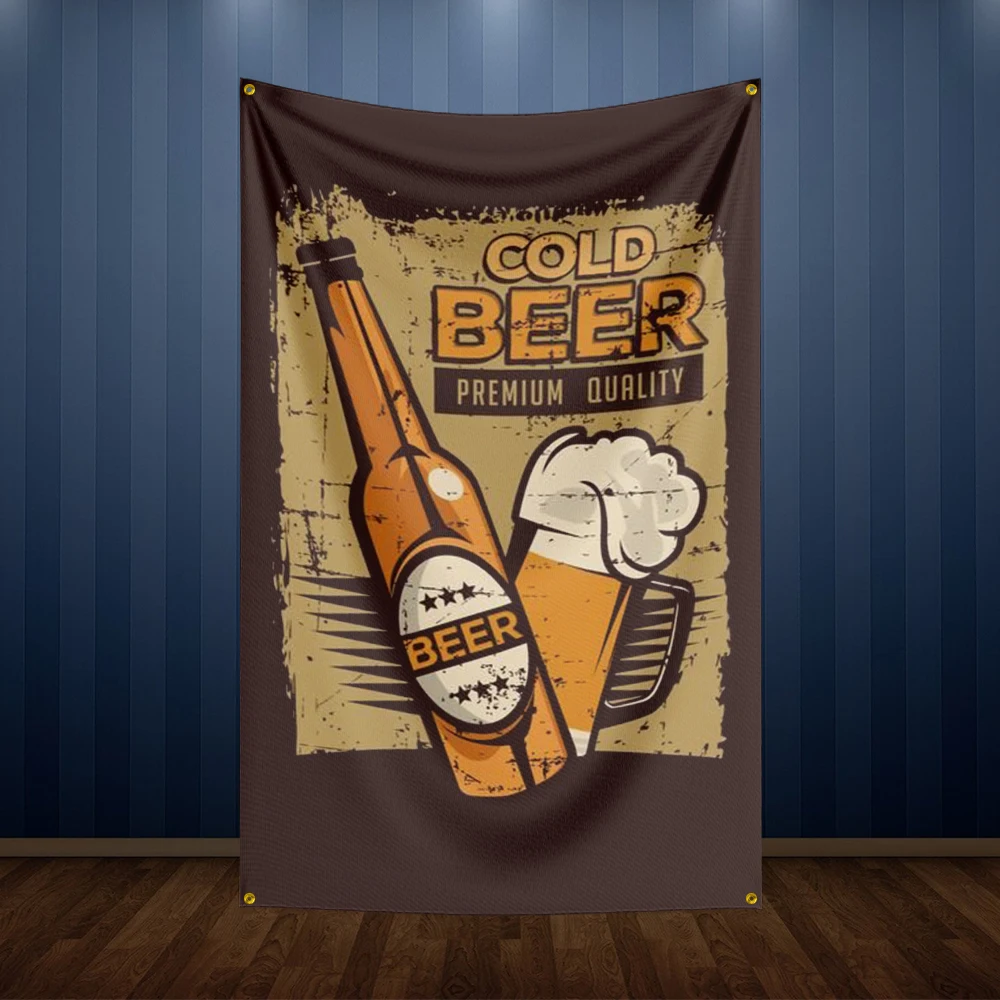 Bandera decorativa para pared de bar cervecero - imagen 3