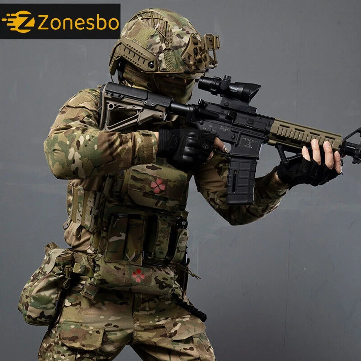 Bolsa Táctica MOLLE enrollable con cordón ajustable - imagen 5