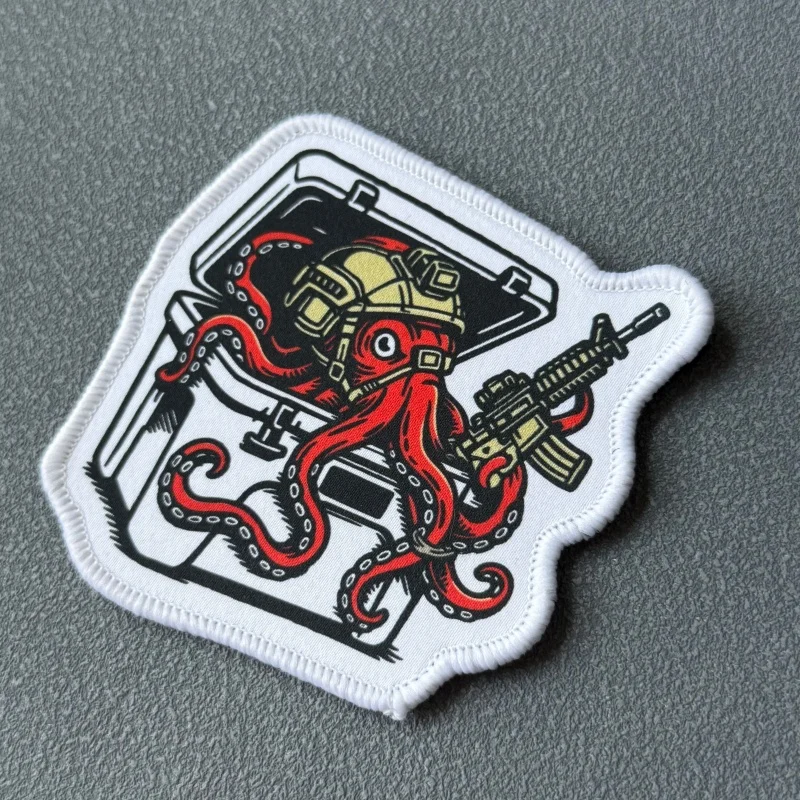 Parche táctico morale octopus con velcro para mochila y ropa - imagen 2