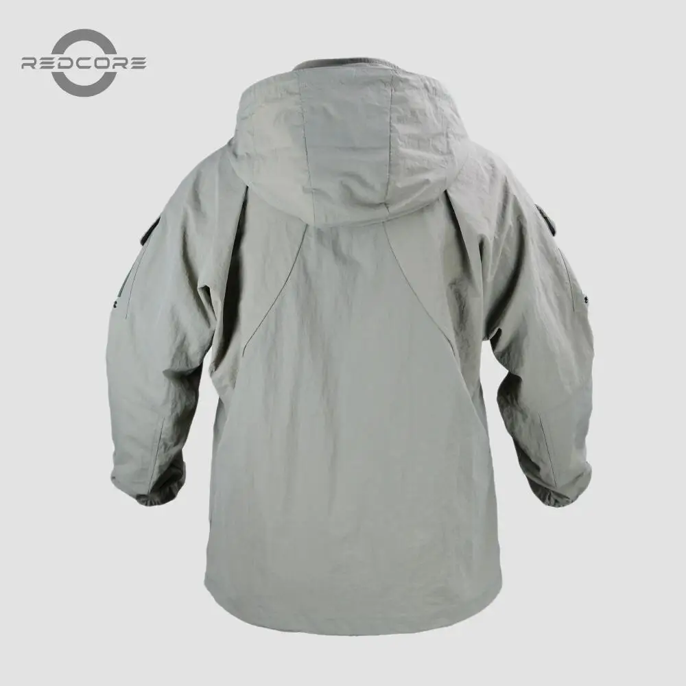 PCU L5 gris chaqueta táctica de nailon con capucha cremallera - imagen 4