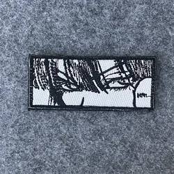 Parche táctico ojos anime bordado adhesivo para equipamiento