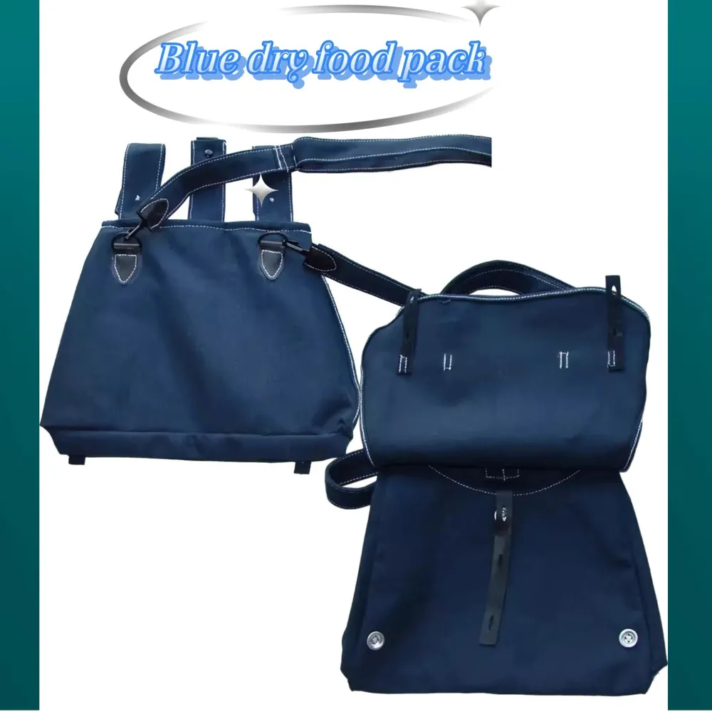 Bolsa táctica Segunda Guerra Mundial azul con correa diagonal - imagen 2