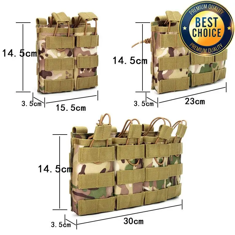 Porta-revistas táctico 1000D MOLLE para M4 AK airsoft - imagen 5