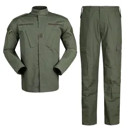Uniforme multicampo verde oliva ripstop con bolsillos MOLLE