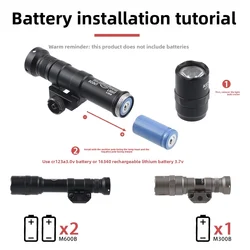 Linterna táctica Surefire M300 con interruptor presión ML-K Keymod – Caza táctico