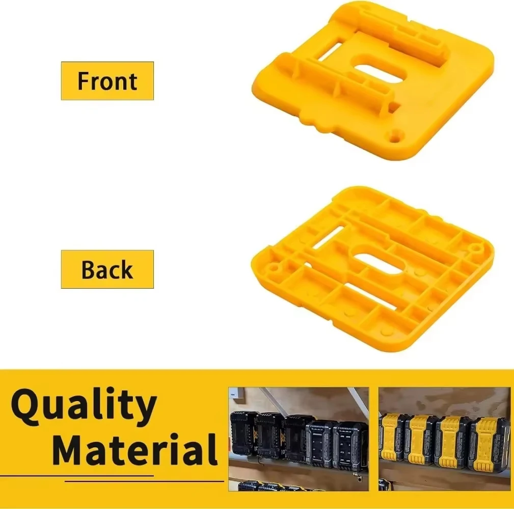 Soporte pared batería Dewalt 18V/20V/60V con tornillos