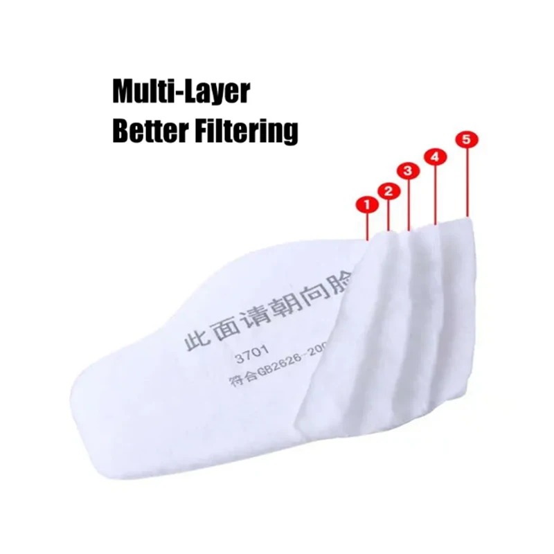 Filtro electrostático 3701 para respirador 3M 3200 – Antipolvo pulir - imagen 4