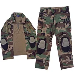 GEN3 Woodland Uniforme táctico camuflaje ripstop manga larga
