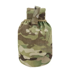 Sunsnow Botella de agua táctica expandible con bolsillo para MOLLE