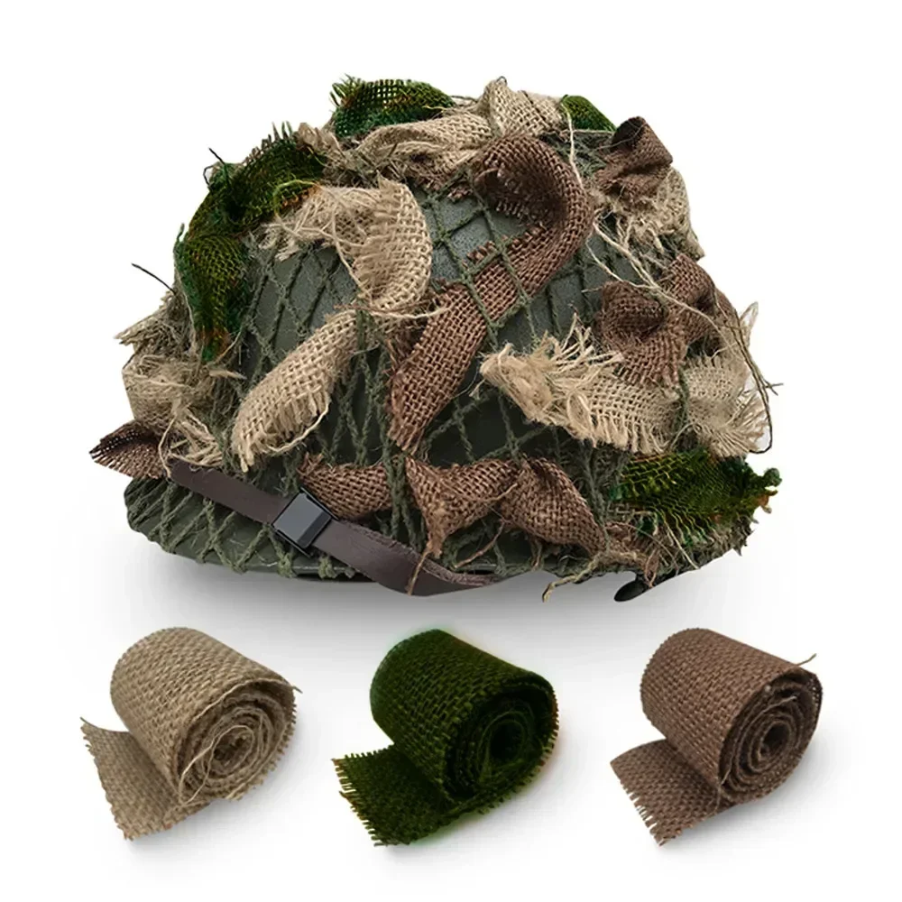 Funda casco WW2 USA paracaidista – Réplica militar con red camuflaje - imagen 4