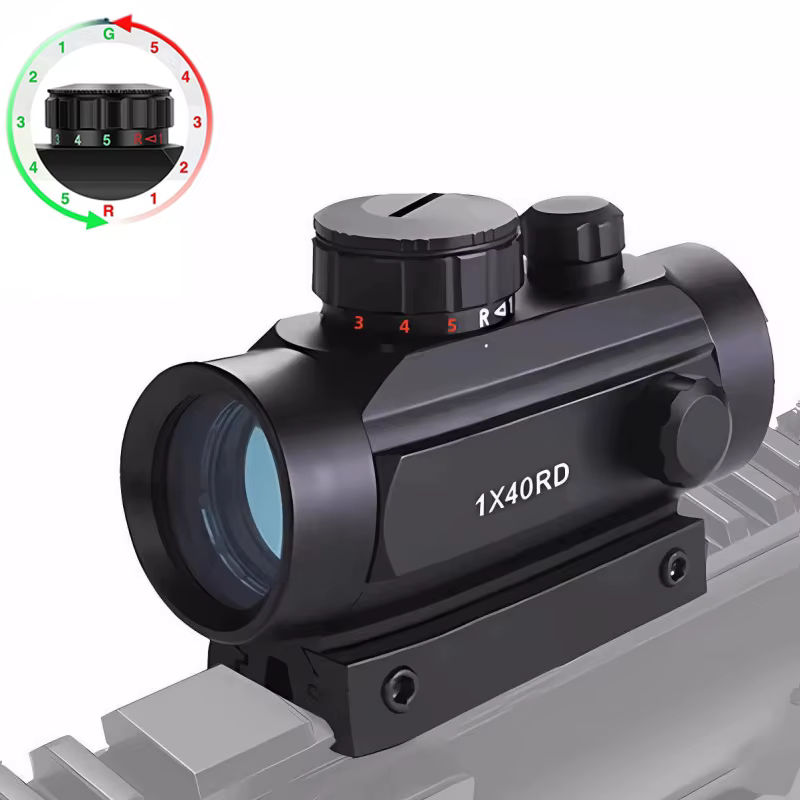 Mira holográfica rojo/verde para caza y airsoft con retículas - imagen 4